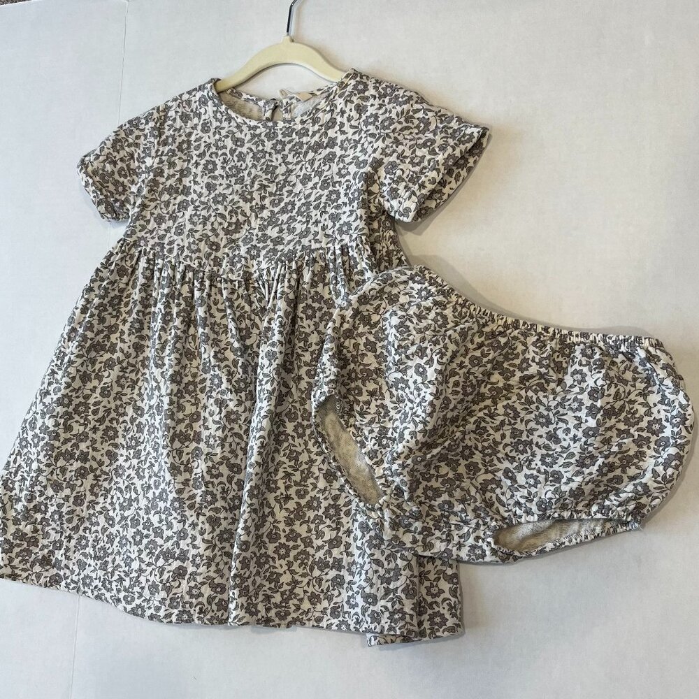 Girl - 4-5Y - Quincy Mae Brielle Dress & Bloomer in French Garden
